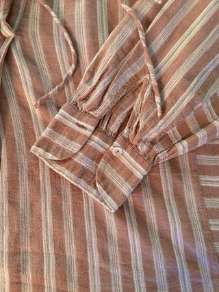 Camisa Massimo Dutti Rayas Beige