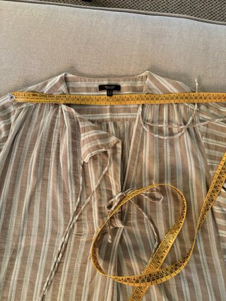 Camisa Massimo Dutti Rayas Beige