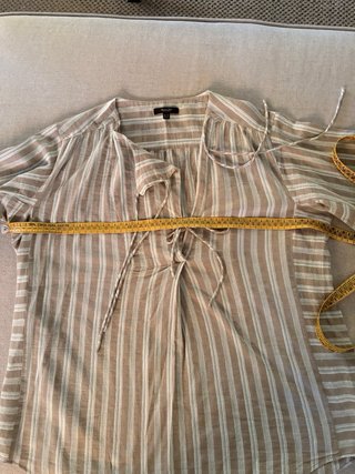 Camisa Massimo Dutti Rayas Beige