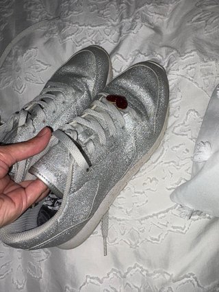 Tenis Reebok Plateados Brillantes