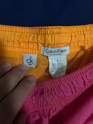 Bañador Calvin Klein Rosa y Naranja