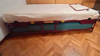 CAMA LITERA PLEGABLE METÁLICA PARDO