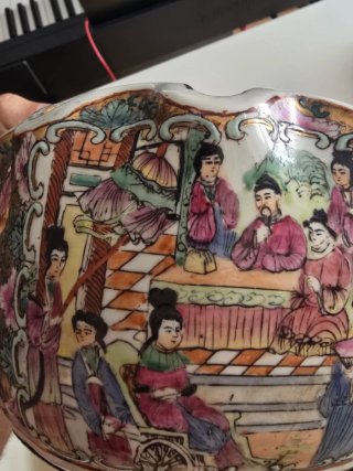 Macetero / Tibor Porcelana China Estilo Cantonés