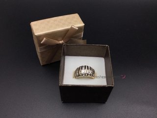 anillo oro 14k con piedra con diamante