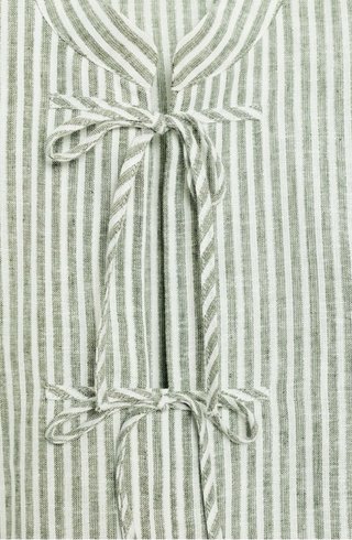 Chaleco Zara Rayas Verdes y Blancas