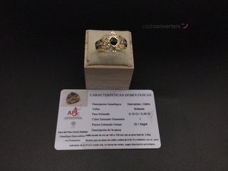 anillo oro 18k con piedra