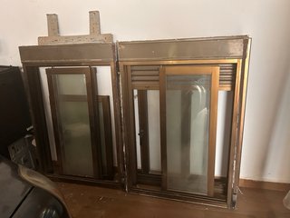 Ventana abatible y reja