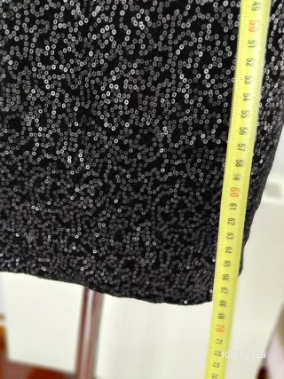 Vestido negro lentejuelas terciopelo