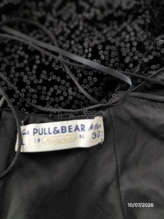 Vestido negro lentejuelas terciopelo