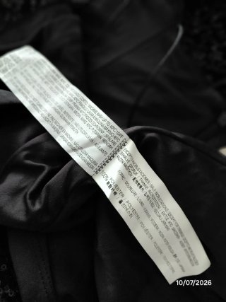 Vestido negro lentejuelas terciopelo