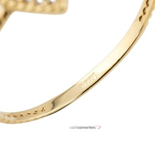 anillo oro 18k con piedra con circonita