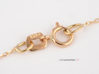 collar oro 18k 22cm