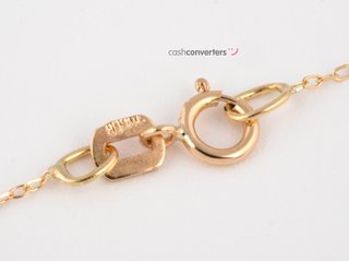 collar oro 18k 22cm