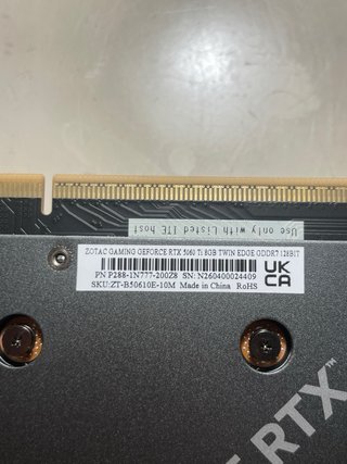 ZOTAC GAMING GEFORCE RTX 5060 Ti 8GB TWIN EDGE