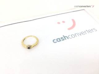 sortija oro 18k con circonita