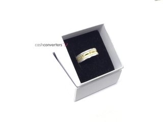 alianza oro 14k con piedra