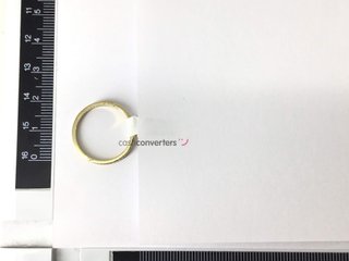 alianza oro 14k con piedra