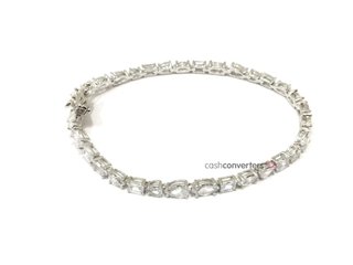 pulsera plata 925mm con piedra con circonita