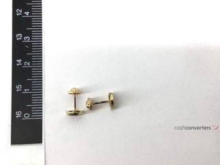 pendientes oro 9k con piedra