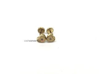 pendientes oro 9k con piedra