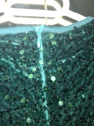 Vestido fiesta lentejuelas verde