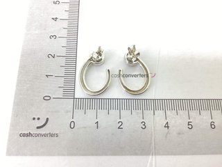 pendientes plata 925mm con piedra con circonita