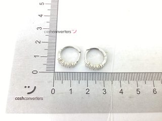 argollas plata 925mm con piedra con circonita