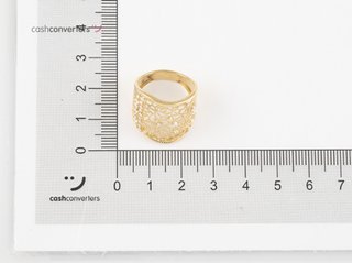 anillo oro 18k con piedra con circonita