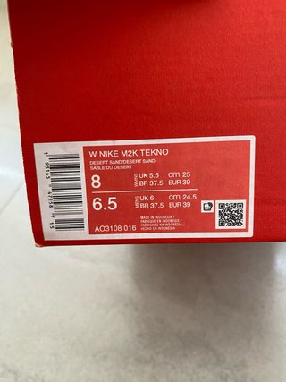 Nike M2K Tekno Beige/Rojo