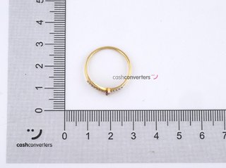 anillo oro 18k con piedra con amatista