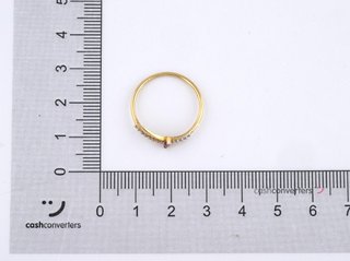 anillo oro 18k con piedra con amatista