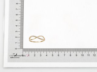 anillo oro 18k con piedra con circonita