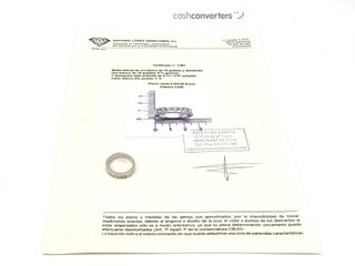 anillo oro 18k con piedra con diamante