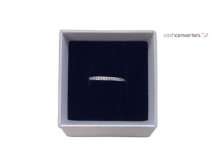 anillo oro 9k con piedra con circonita