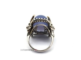 sortija oro 18k con piedra con diamante