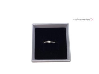 anillo oro 9k con piedra con circonita