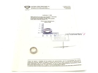 anillo oro 18k con piedra con diamante