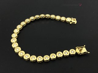 pulsera oro 18k con diamante