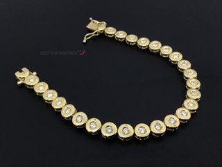 pulsera oro 18k con diamante