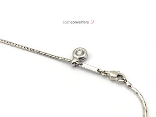 cadena oro 18k con piedra con diamante 26cm
