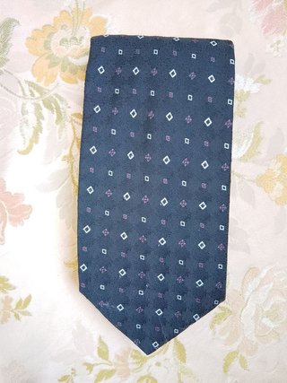 Cravatta Ungaro blu scuro con fantasia