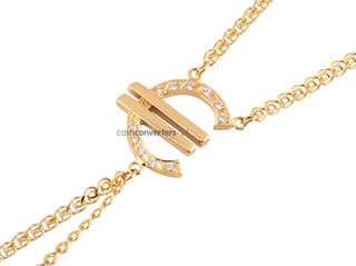 manita oro 18k con piedra con circonita