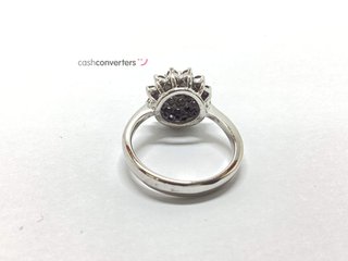 sortija oro 18k con piedra con diamante