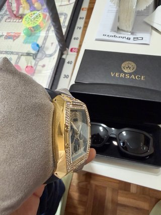 ORIGINAL! Reloj Guess Hombre Dorado y Negro