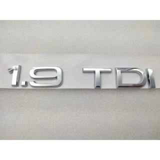 Emblema Logo AUDI 1.9 TDI plata