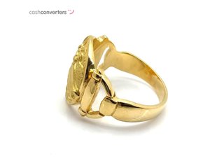 sello oro 18k con circonita