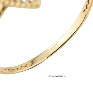 anillo oro 18k con piedra con circonita