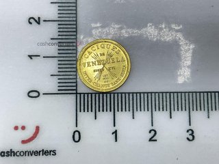 moneda oro 22k con no
