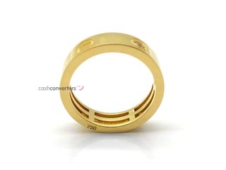alianza oro 18k con piedra con circonita t. 22 (19,74 mm)