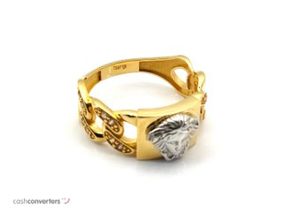 anillo oro 18k con piedra con circonita